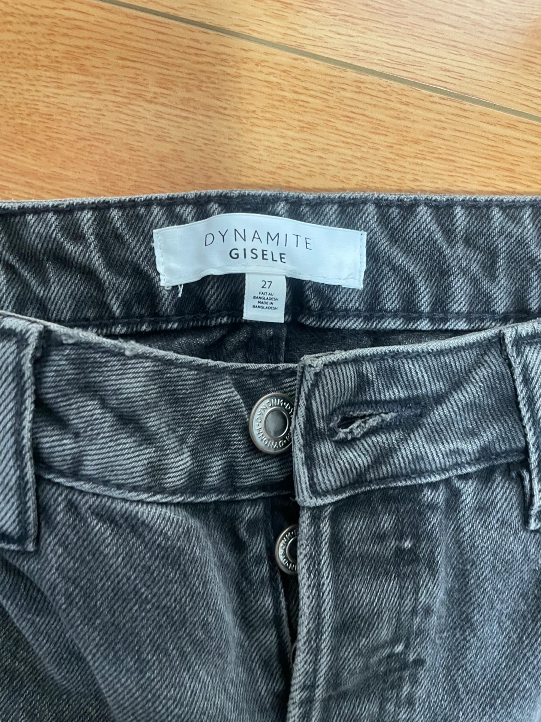 Dynamite Gisele Black Ripped Jeans Size 27 - photo 4