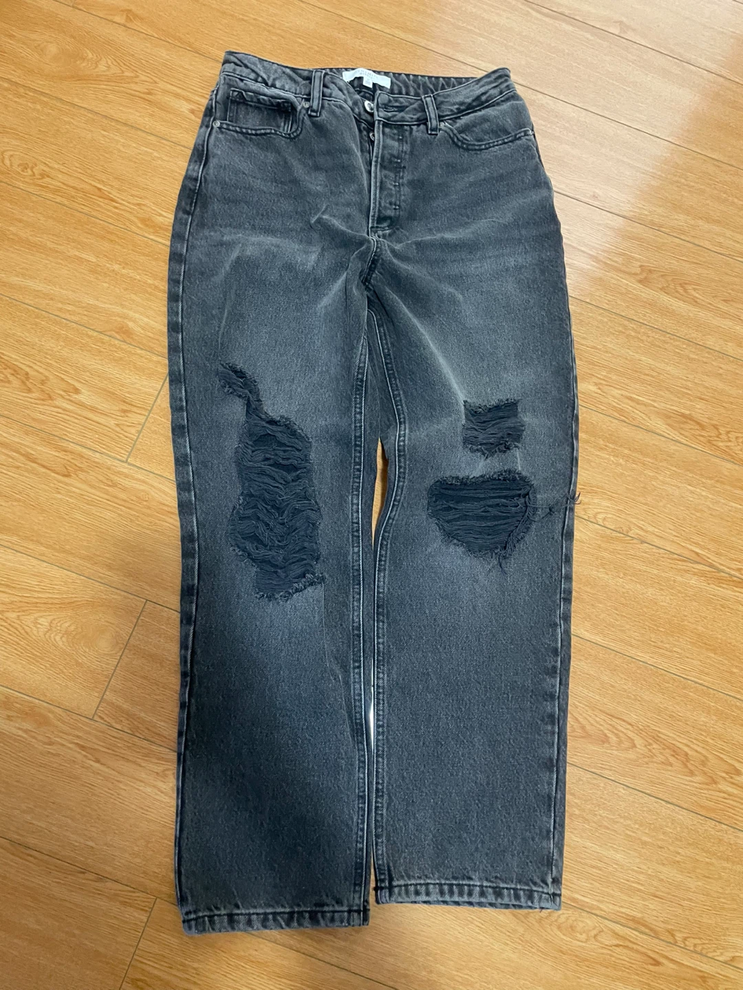Dynamite Gisele Black Ripped Jeans Size 27 - photo 3