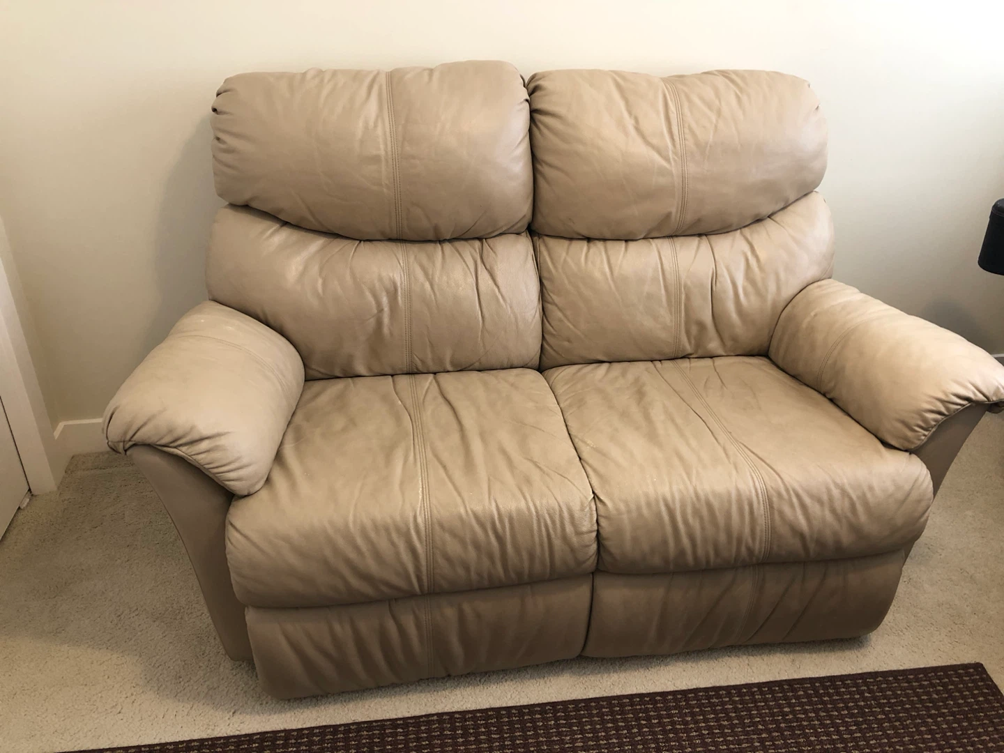 Leather Reclining Loveseat - photo 2