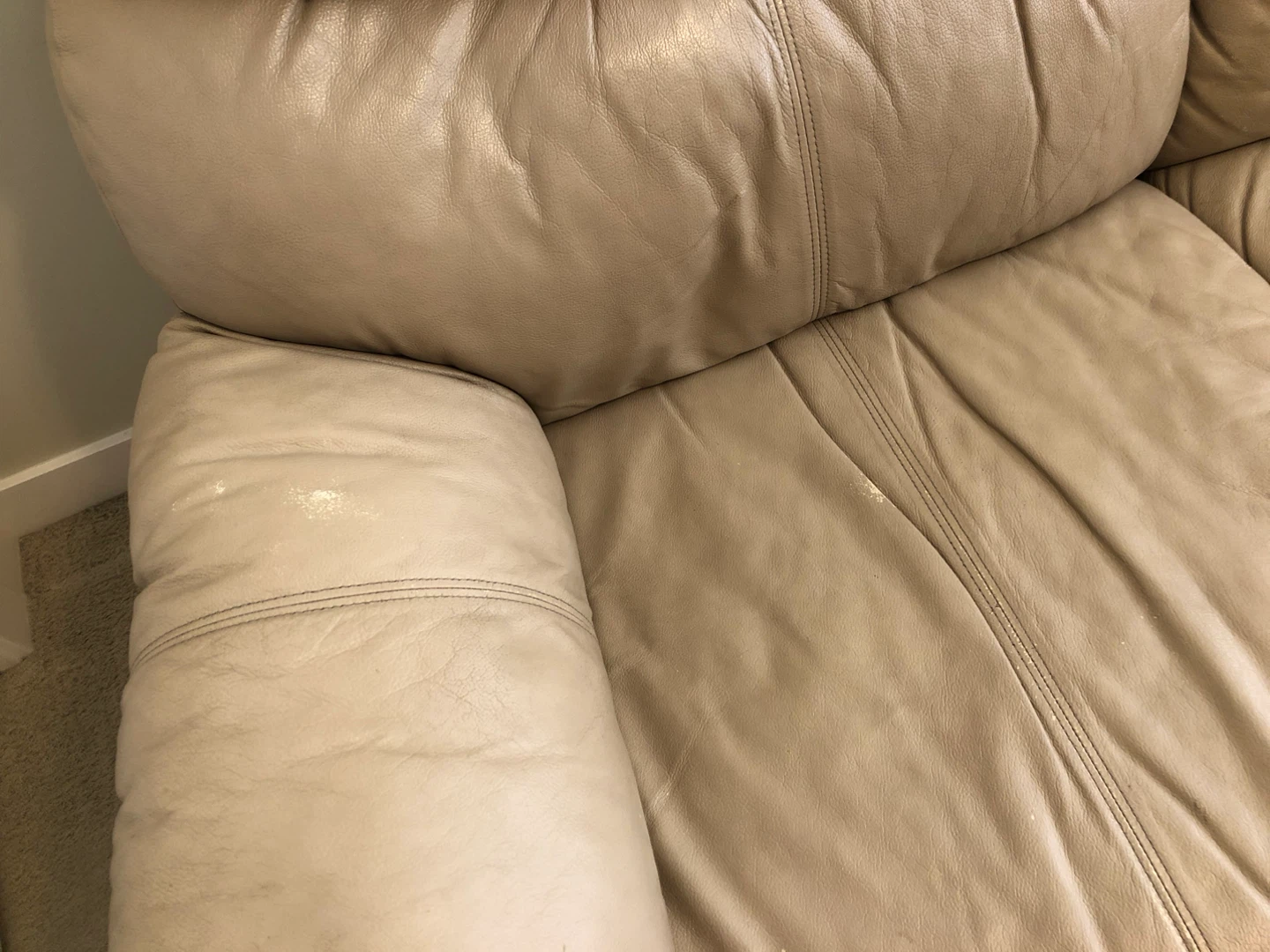 Leather Reclining Loveseat - photo 3
