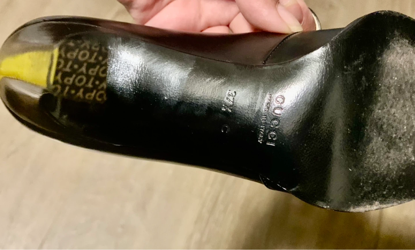 GUCCI Black Leather Pumps Size 37.5 - photo 2