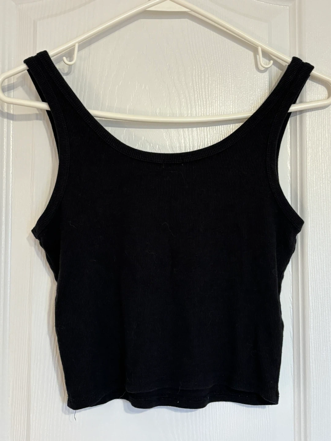 Garage Black Ribbed Tank Top with Yin Yang Design Size M - photo 2