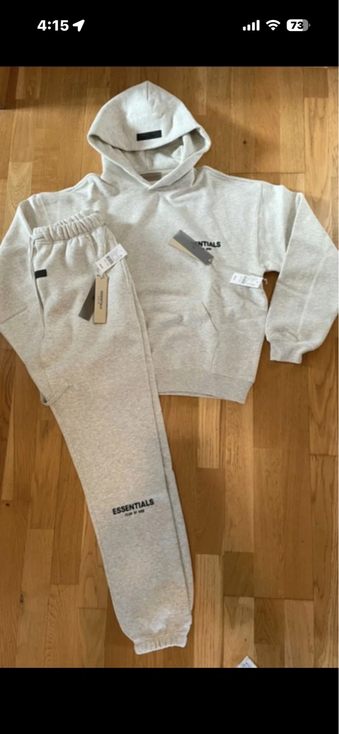ESSENTIALS Fear of God Grey Hoodie and Sweatpants Set Size Small - photo 2