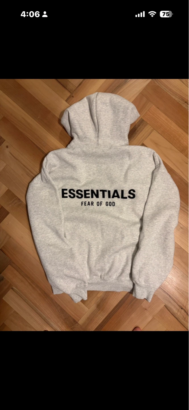 ESSENTIALS Fear of God Grey Hoodie and Sweatpants Set Size Small - photo 3
