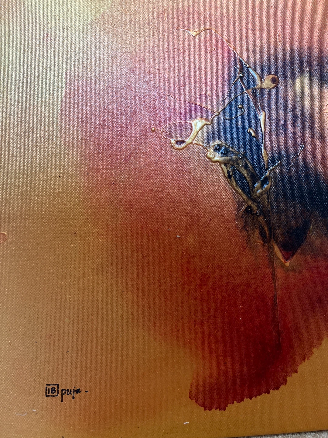 Abstract Mixed Media Painting - photo 4