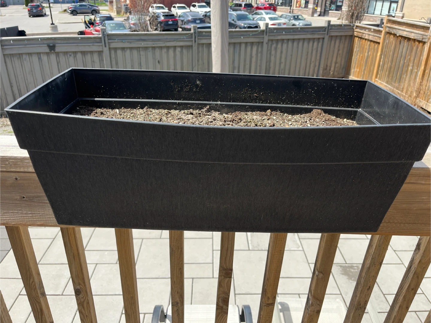 Self-Watering Deck Rail Planter Box with organic soil - photo 5
