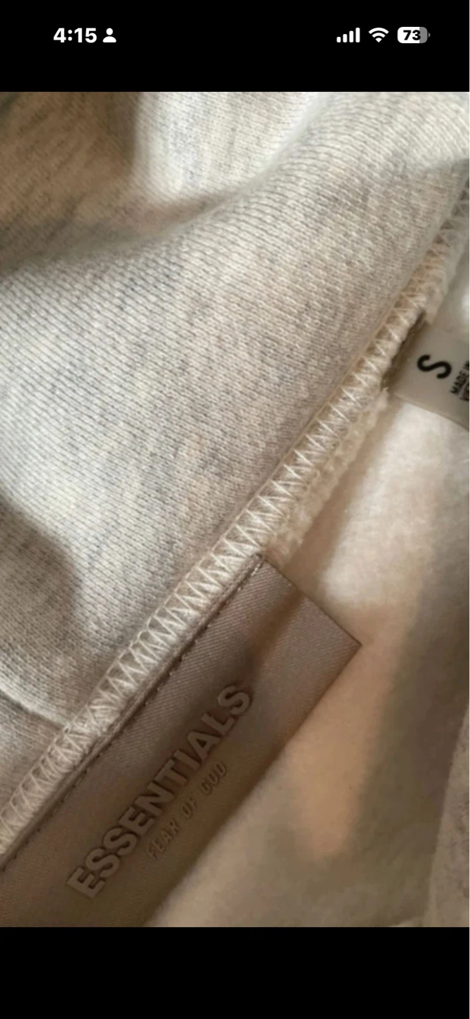 ESSENTIALS Fear of God Hoodie - Light Grey - Size S - photo 4