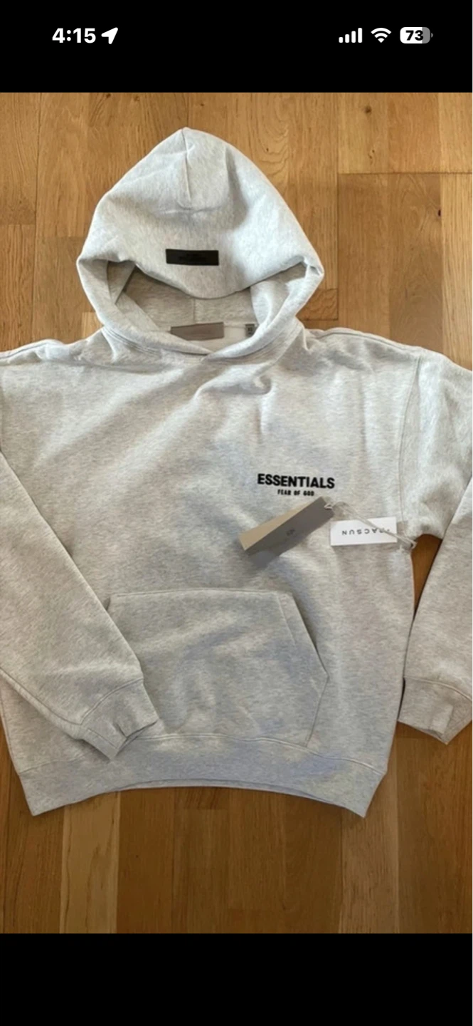 ESSENTIALS Fear of God Hoodie - Light Grey - Size S