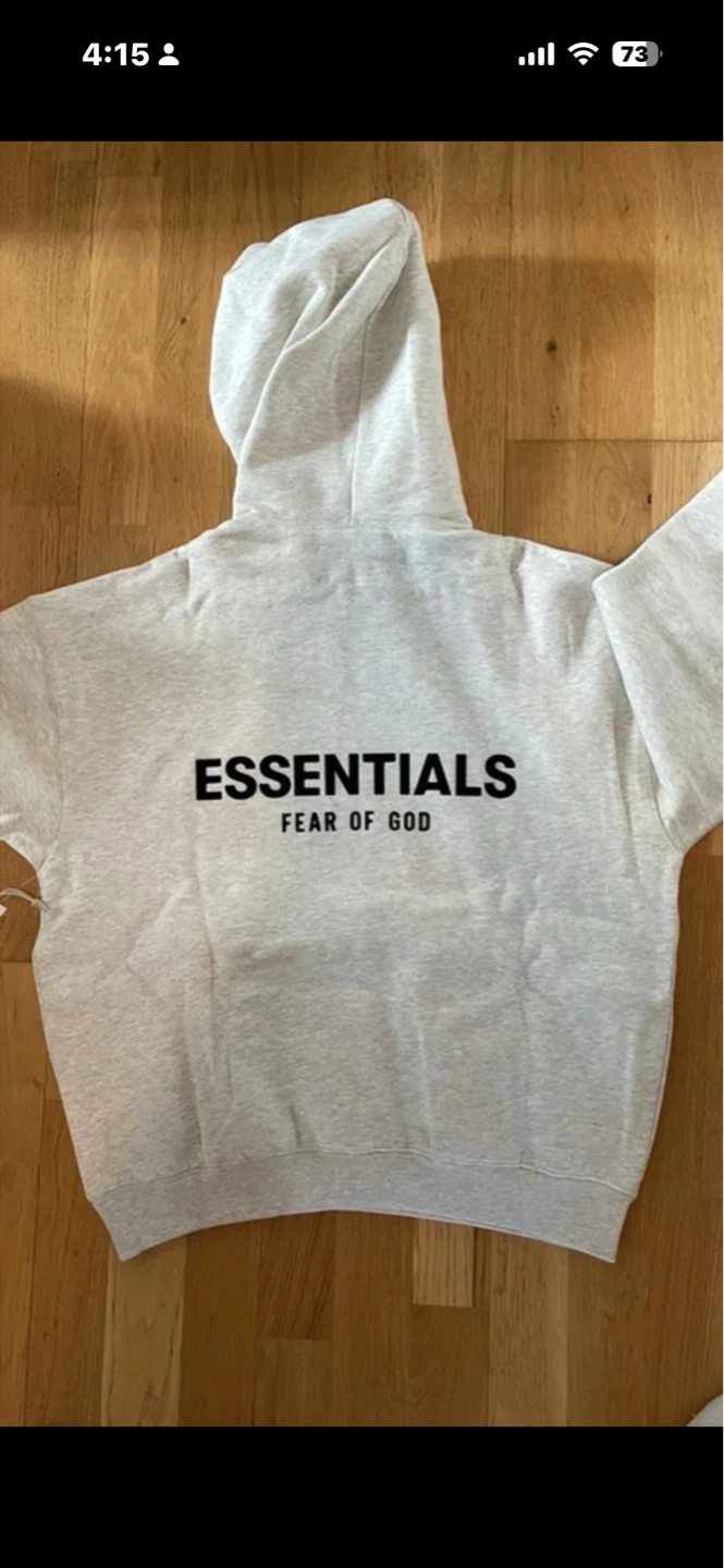 ESSENTIALS Fear of God Hoodie - Light Grey - Size S - photo 2