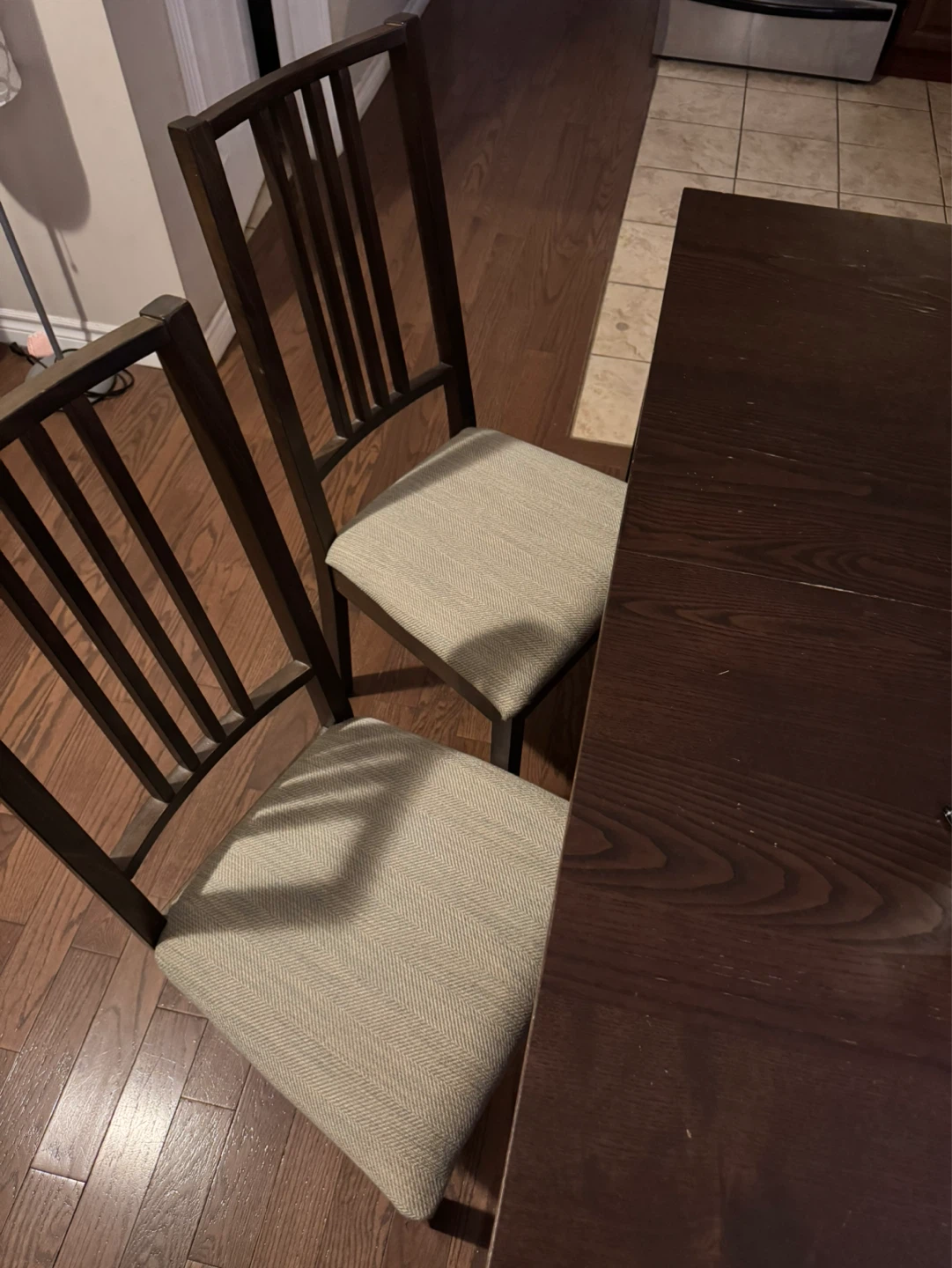 IKEA LANEBERG Dining Table with 4 Chairs - Dark Brown - photo 5