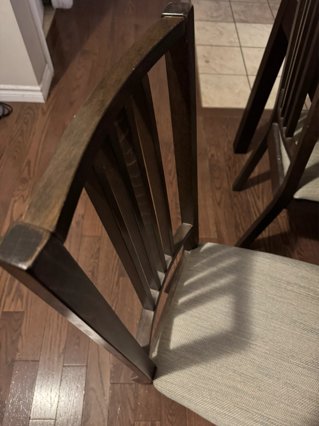 IKEA LANEBERG Dining Table with 4 Chairs - Dark Brown - photo 4
