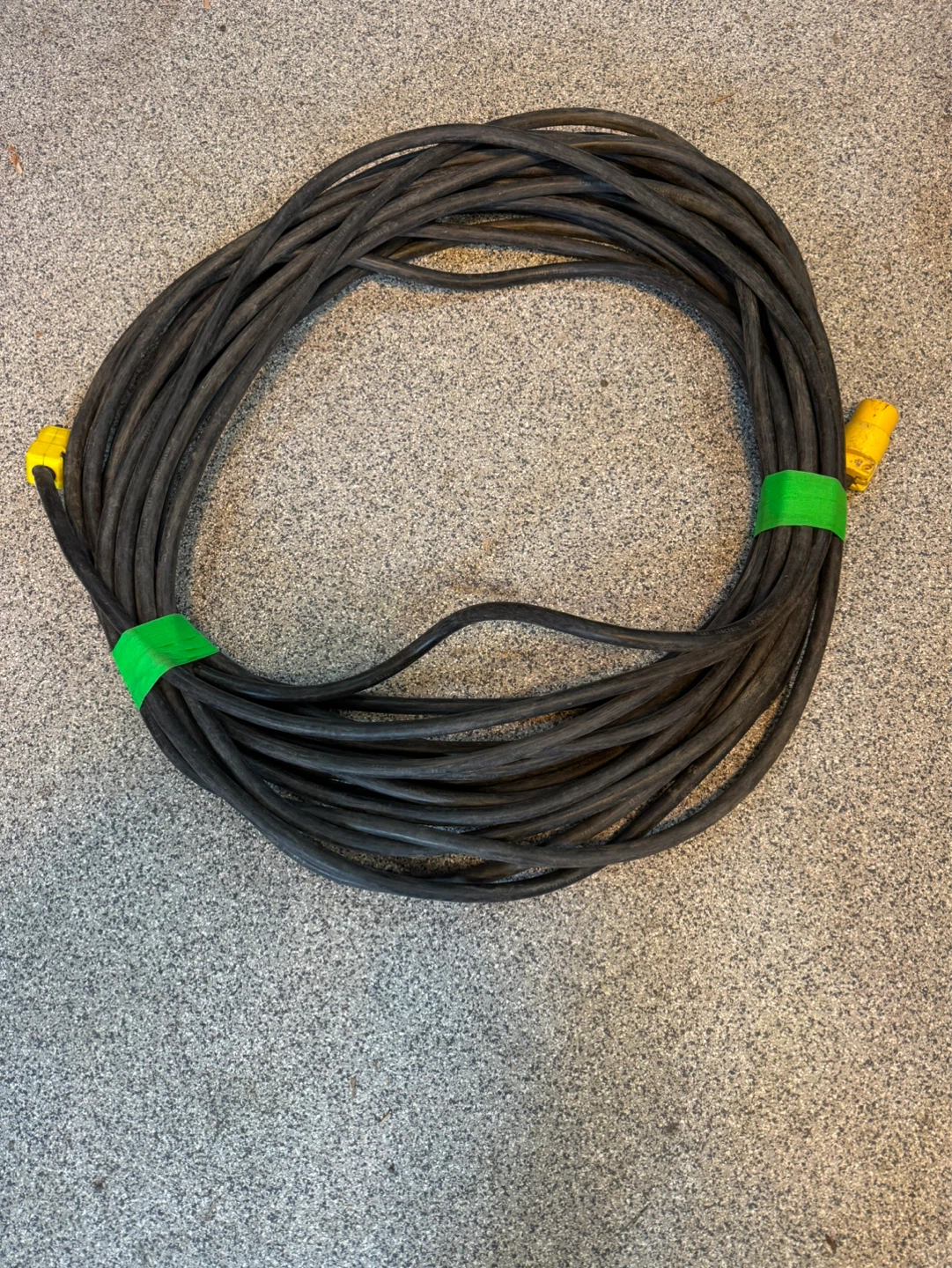 Heavy Duty Extension Cord with Yellow Connectors