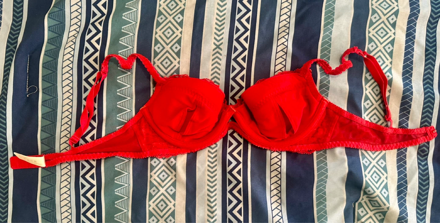 La Senza Silk & Satin Red Lace Push-Up Bra – Size 34B - photo 2