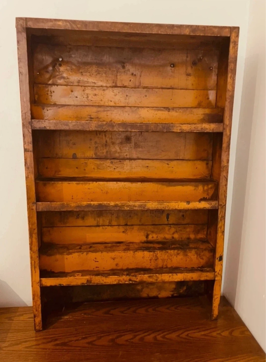 Vintage metal tool/storage/display case/shelving unit