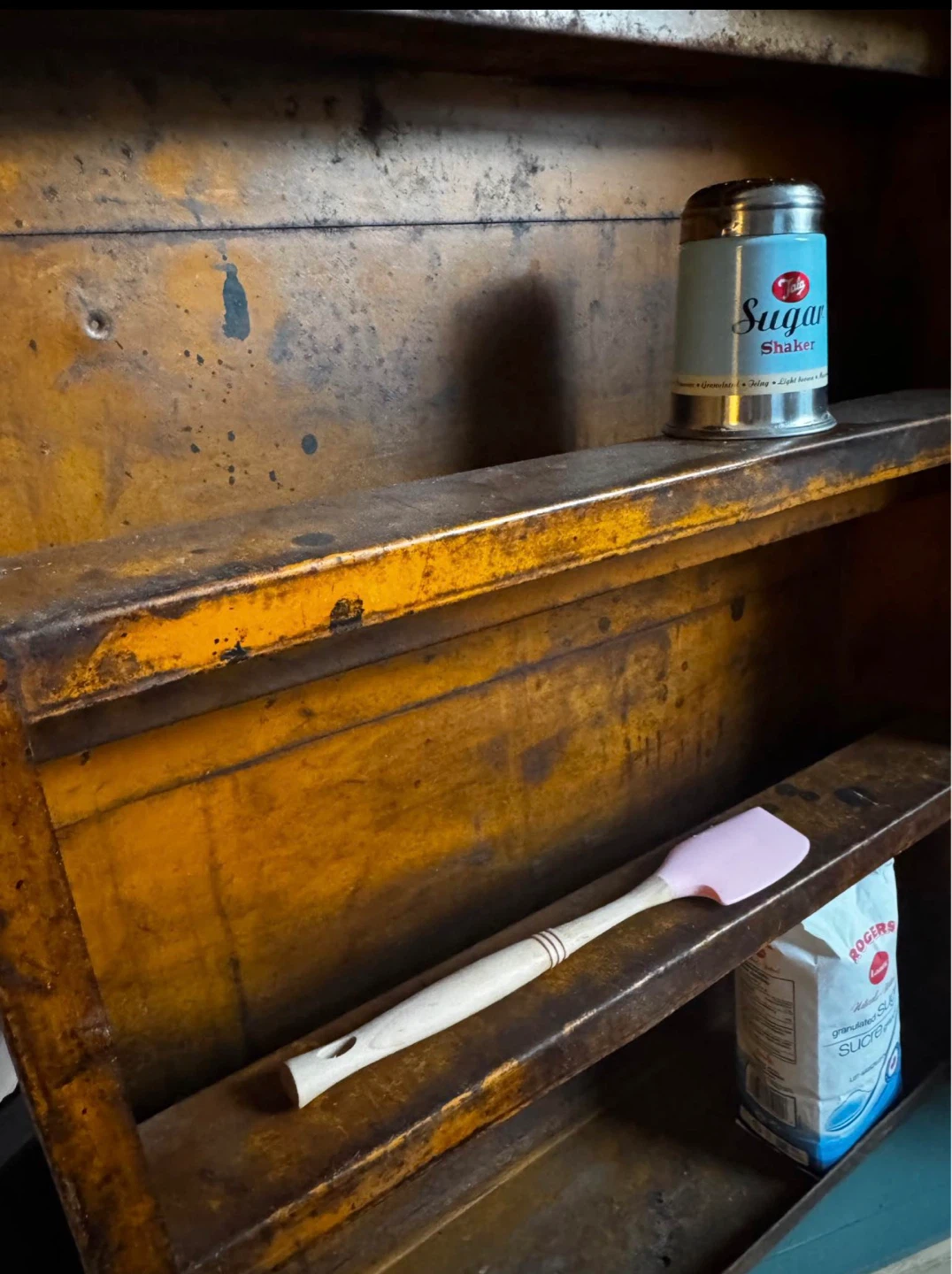 Vintage metal tool/storage/display case/shelving unit - photo 4