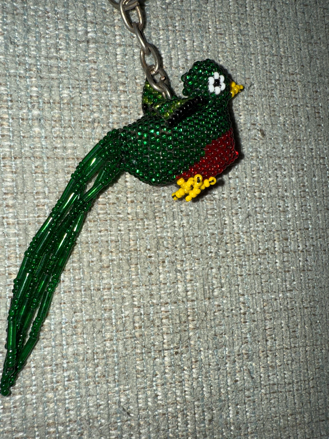 🌱 Beaded Hummingbird Keychain - photo 2