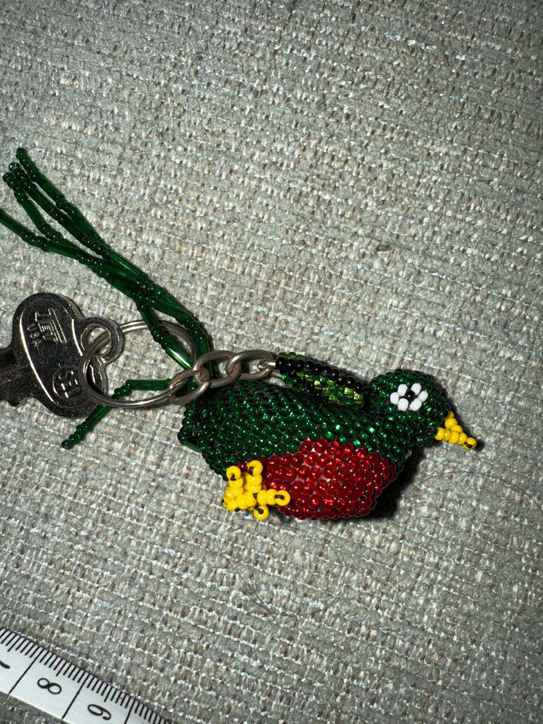 🌱 Beaded Hummingbird Keychain - photo 3