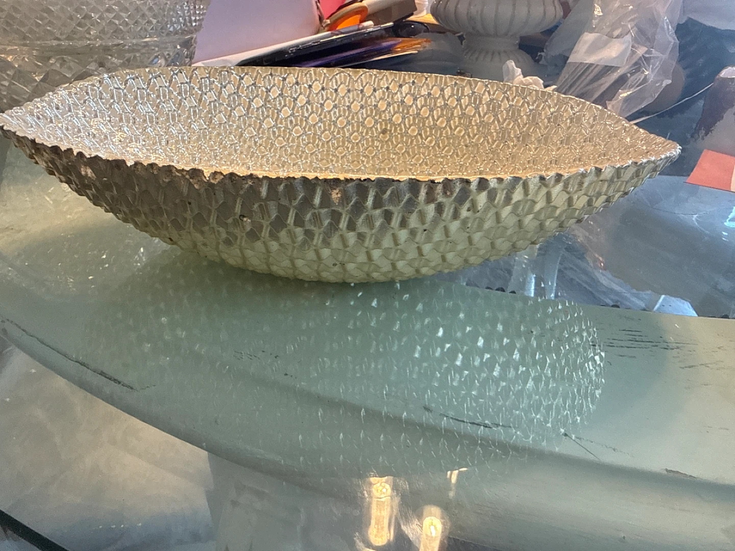 Textured Gold Decorative Bowl