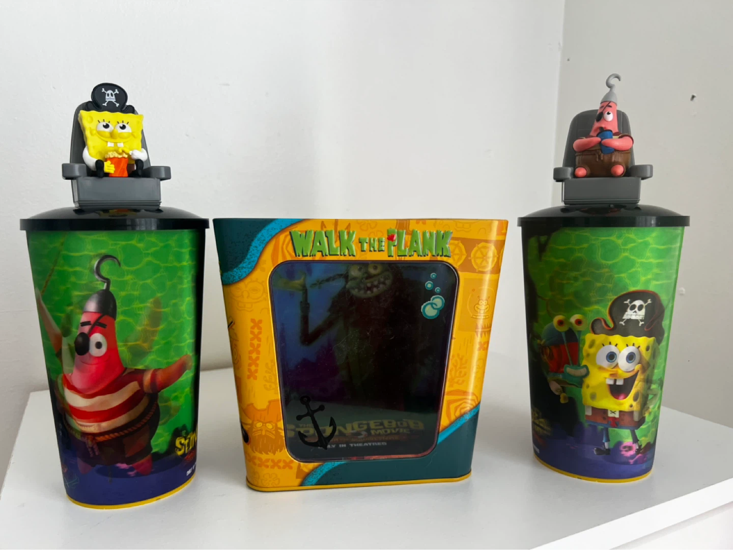 SpongeBob Movie 3 "Walk the Plank" Cups with Figures