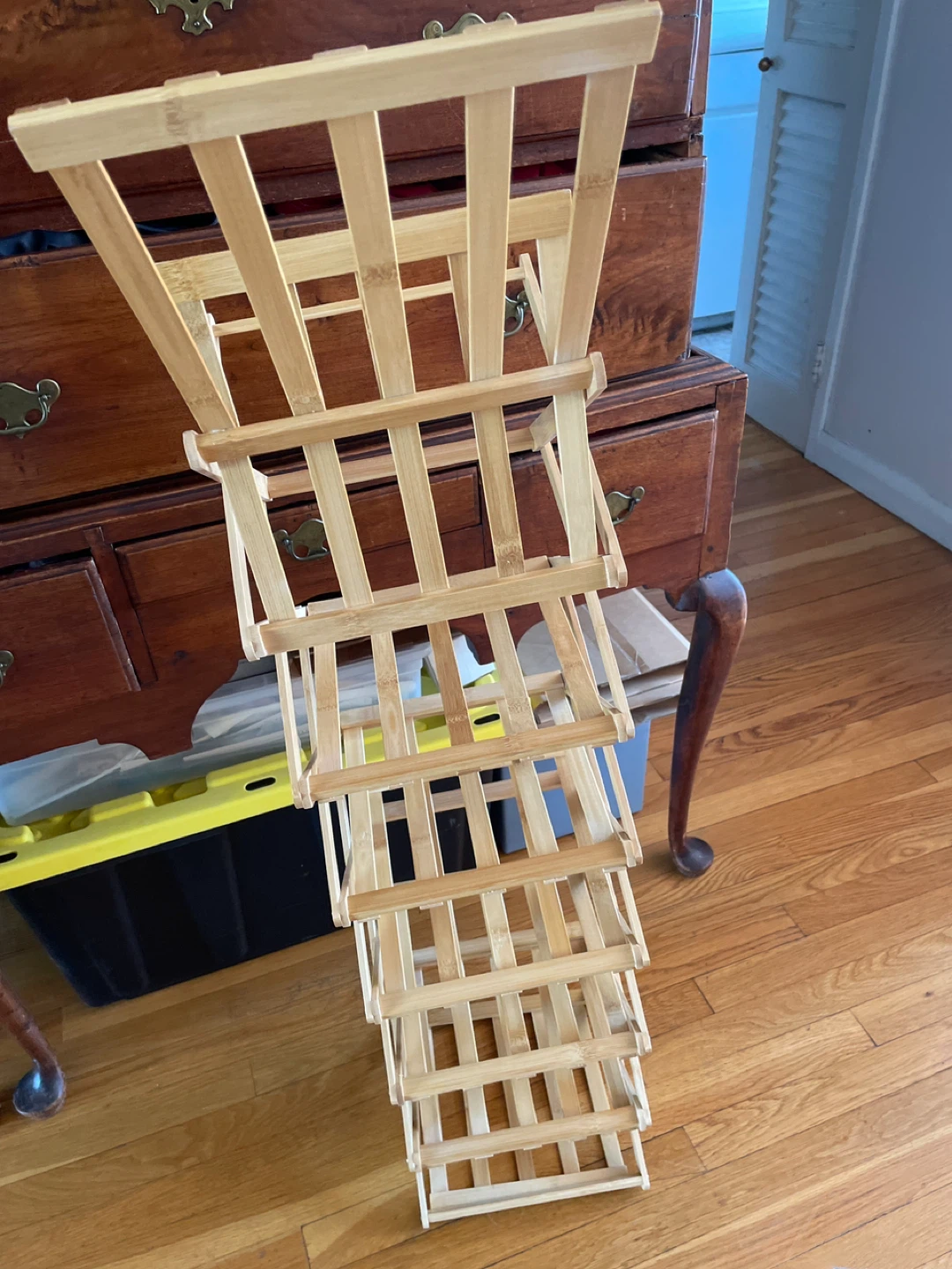 Bamboo Accordion Wine Rack