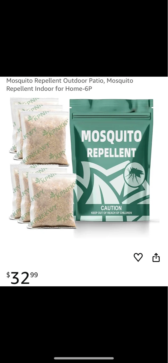 Mosquito Repellent Outdoor Patio & Indoor - 6 Pack
