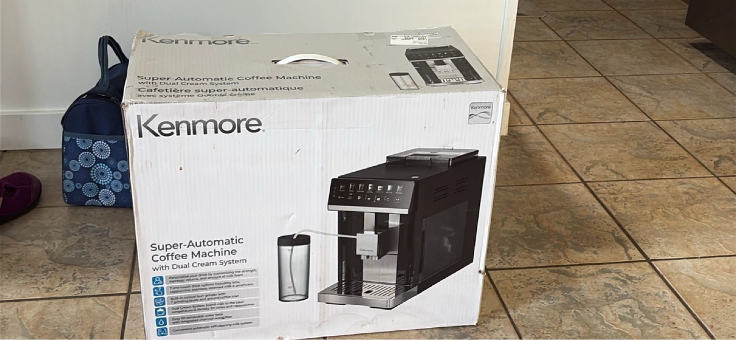 Kenmore Super-Automatic Coffee Machine with Dual Cream System