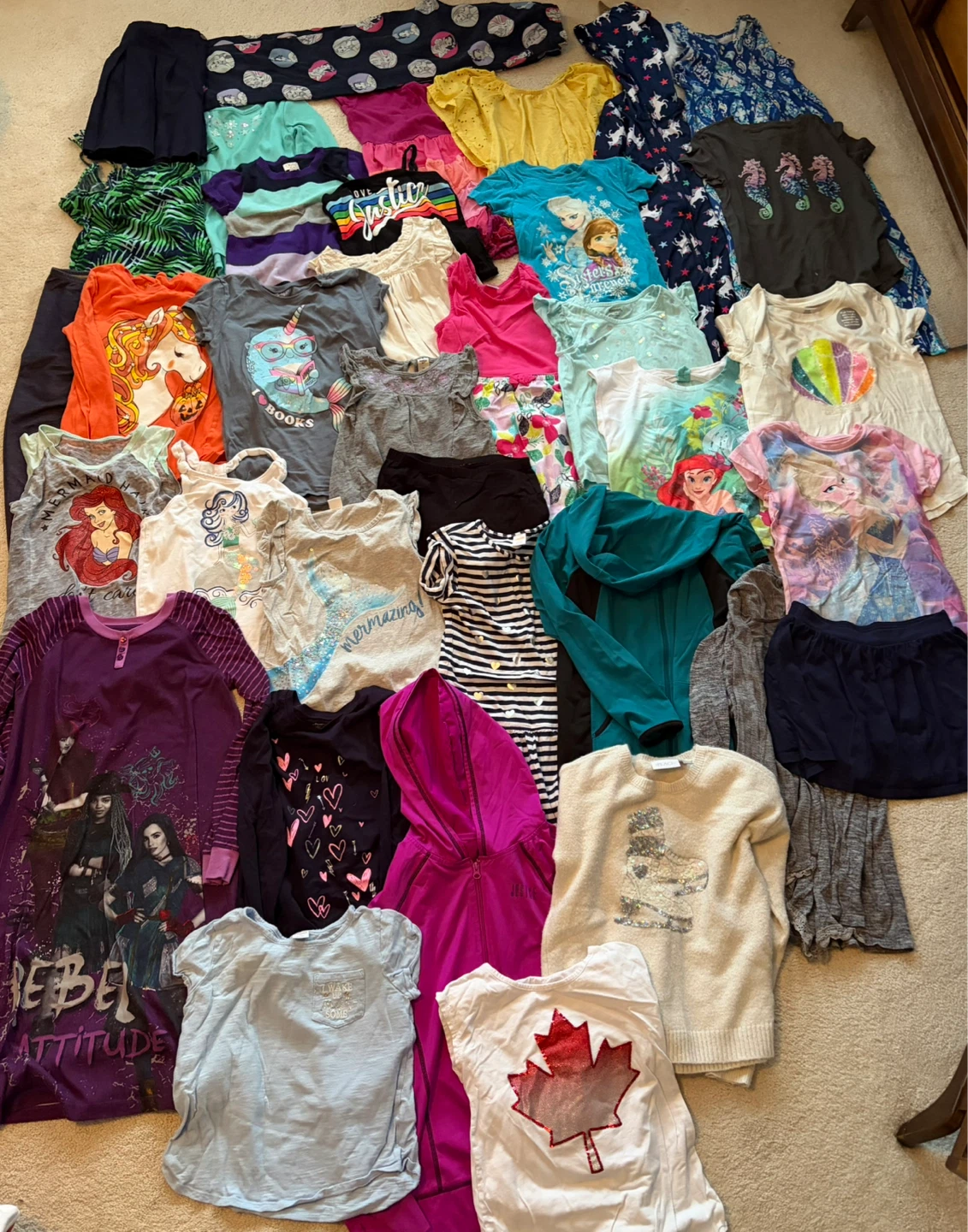 50 pieces EUC Girls Assorted Clothing Bundle