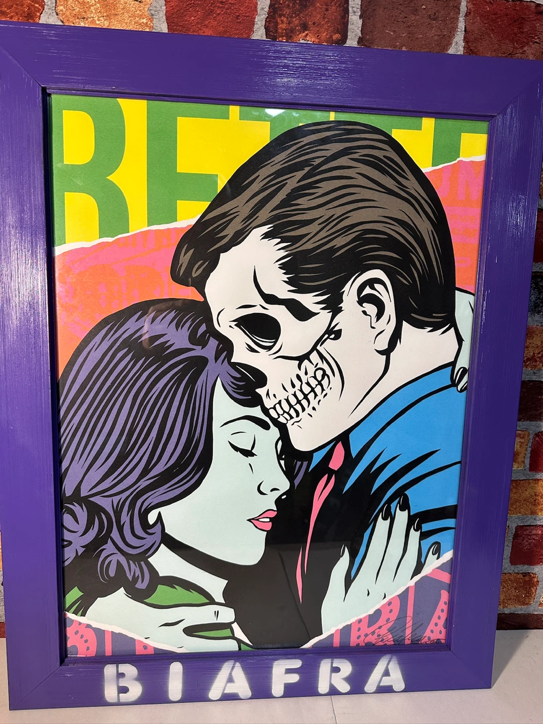 Framed Pop Art Print BETTER TOGETHER by BIAFRA - photo 4