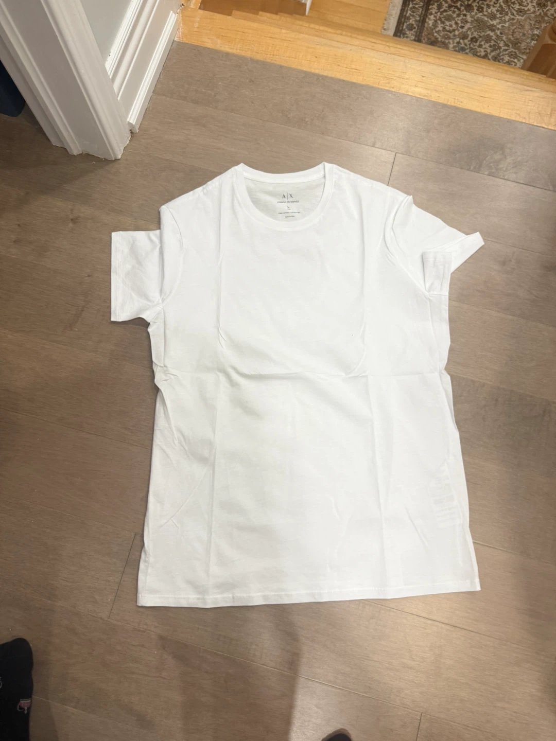 Armani Exchange White T-Shirt - Size L
