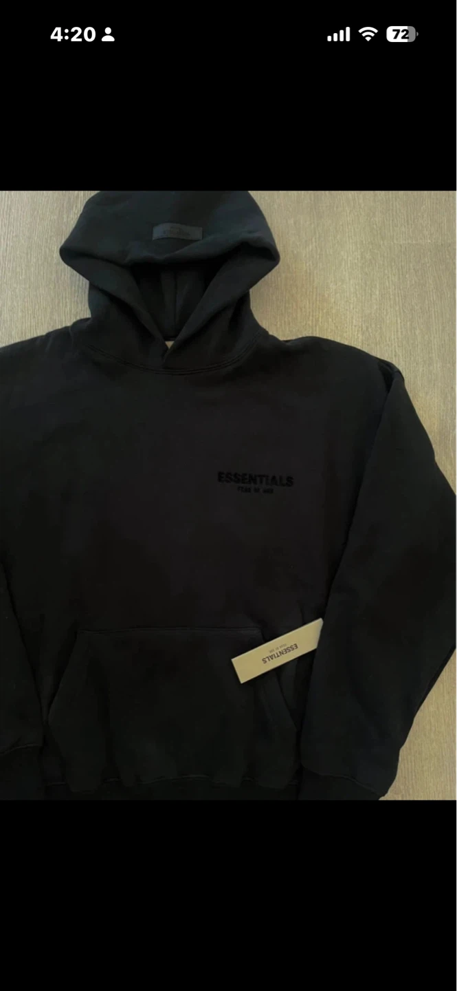 Fear of God Essentials Hoodie Black - photo 2