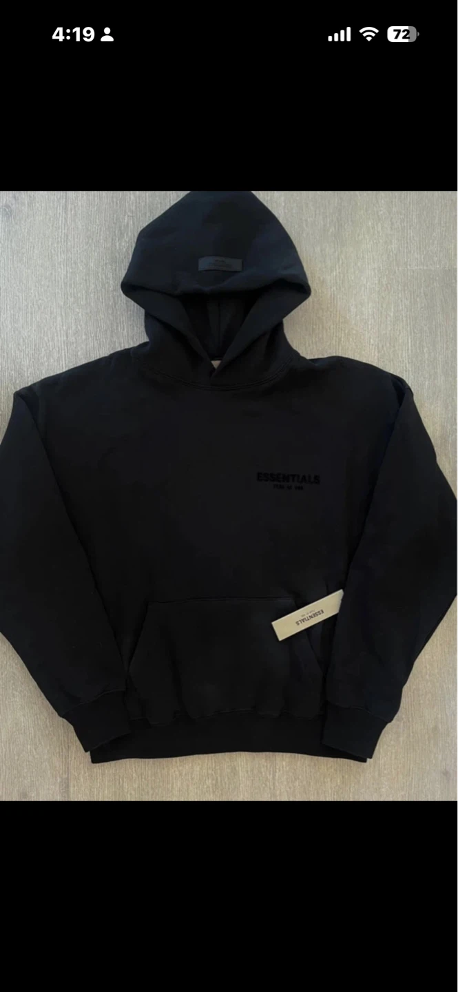Fear of God Essentials Hoodie Black - photo 3