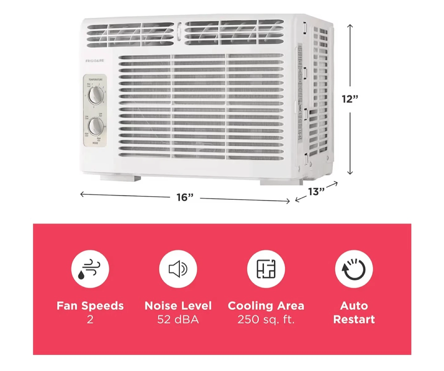 Frigidaire 5000 BTU Window Air Conditioner (1/2) - photo 3