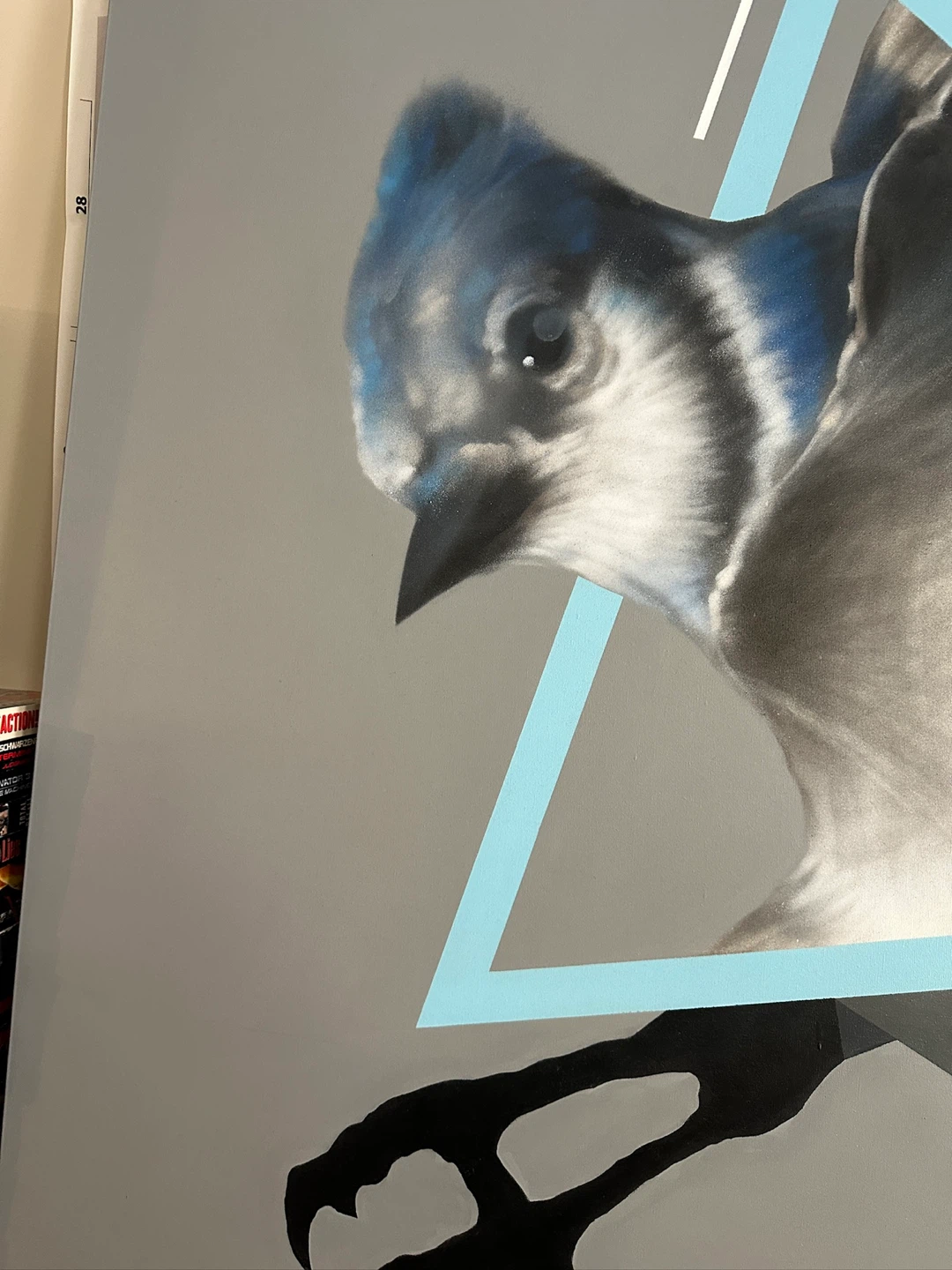 Blue Jay Painting By Calgary Artist Toner 2015 6’x4’ - photo 2