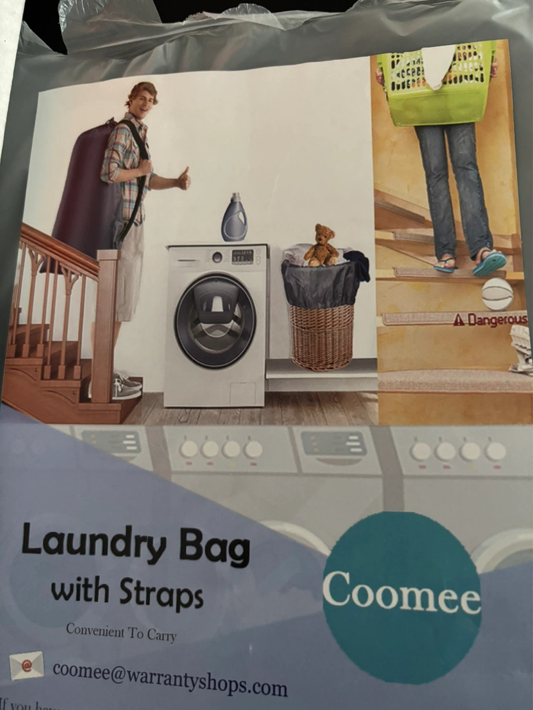 Coomee Laundry Bag with Straps