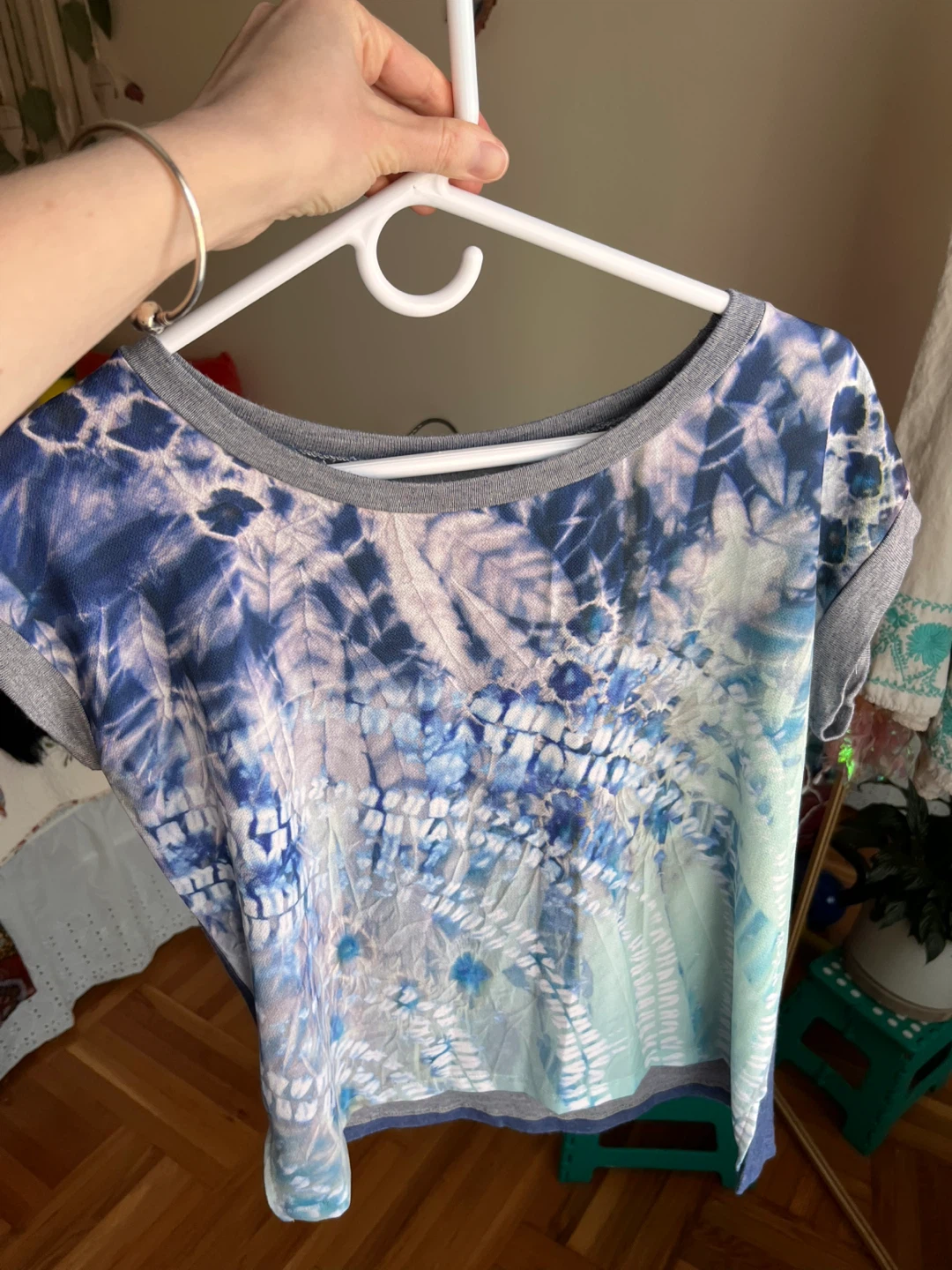 Blue Tie-Dye T-Shirt Italy 38size