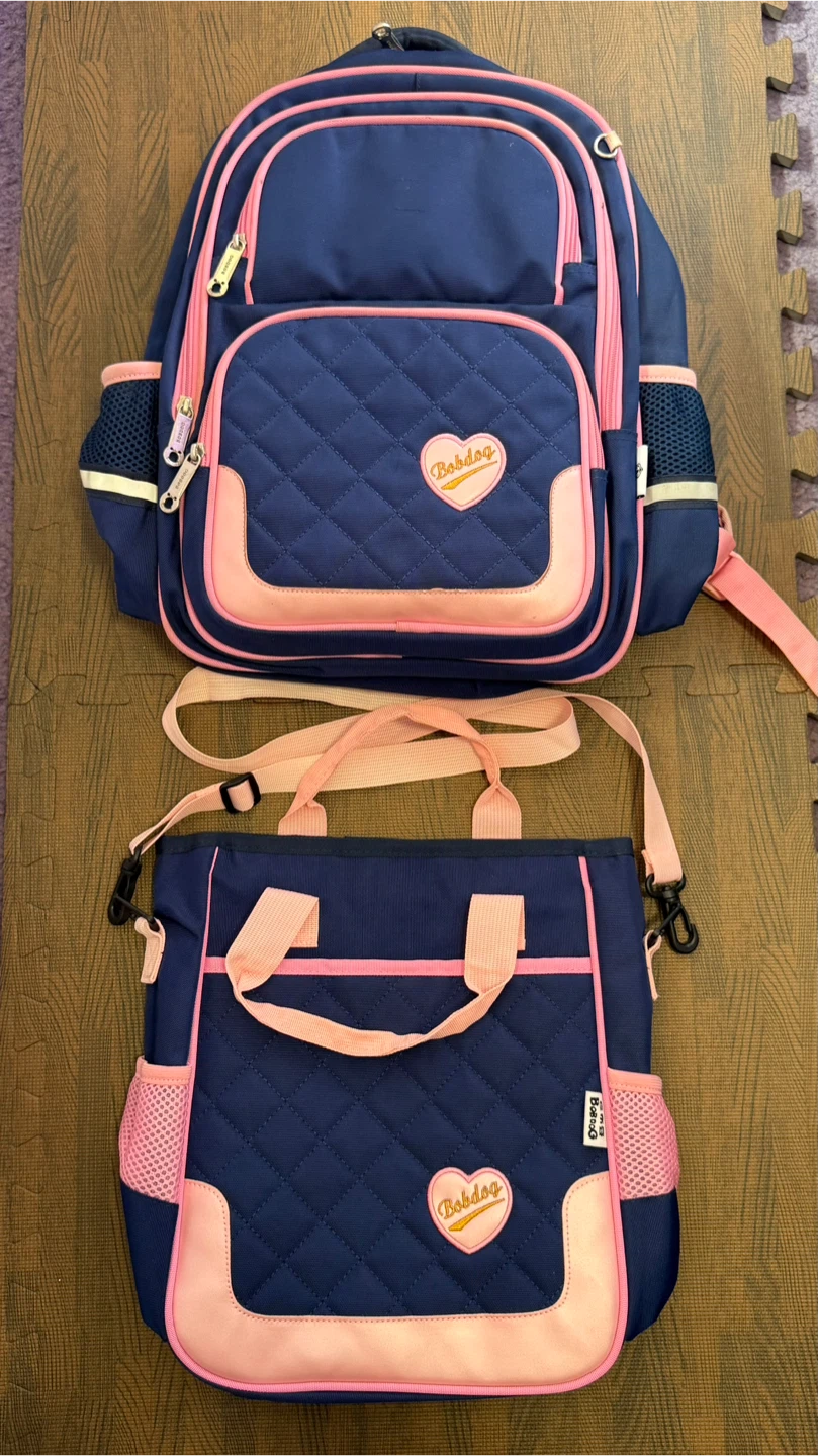 Bobdog Backpack/Matching Set - Navy/Pink - photo 4
