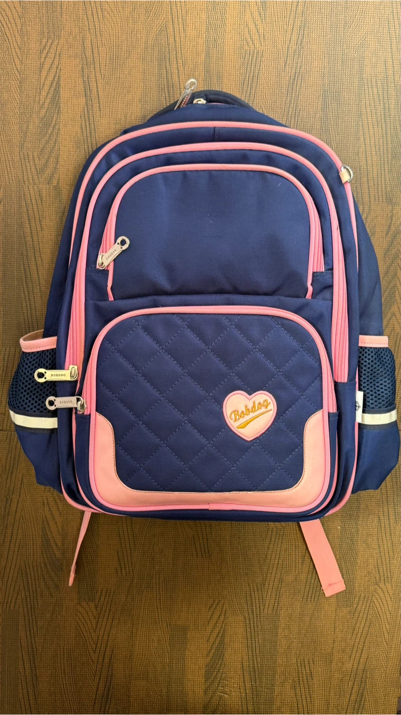 Bobdog Backpack/Matching Set - Navy/Pink