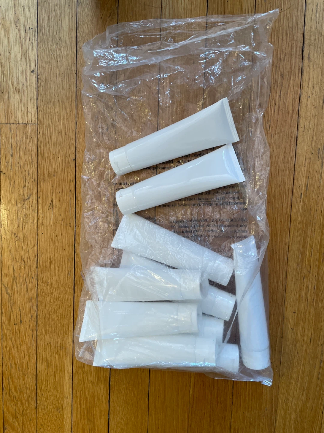 Lot of 11 White Plastic Empty Cosmetic Tubes - photo 2