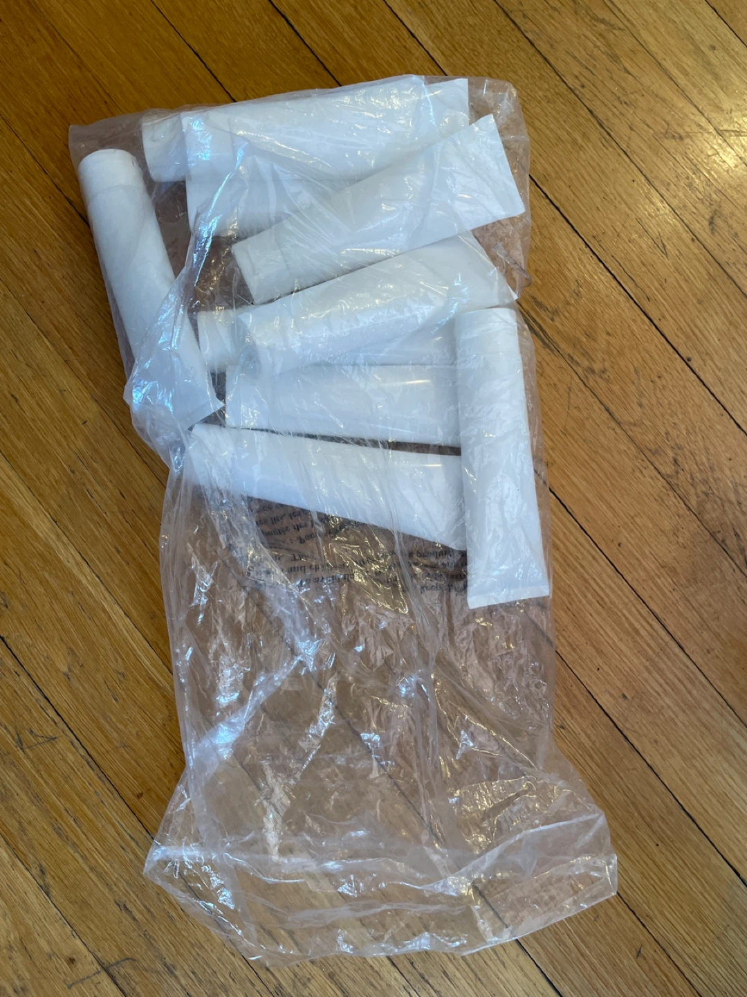 Lot of 11 White Plastic Empty Cosmetic Tubes