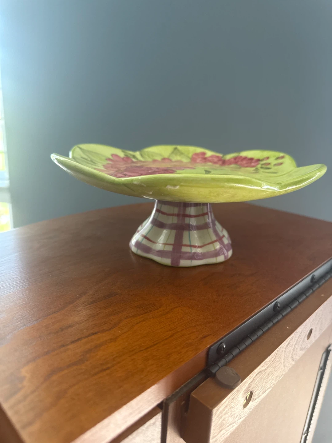 Floral Pedestal Cake Stand