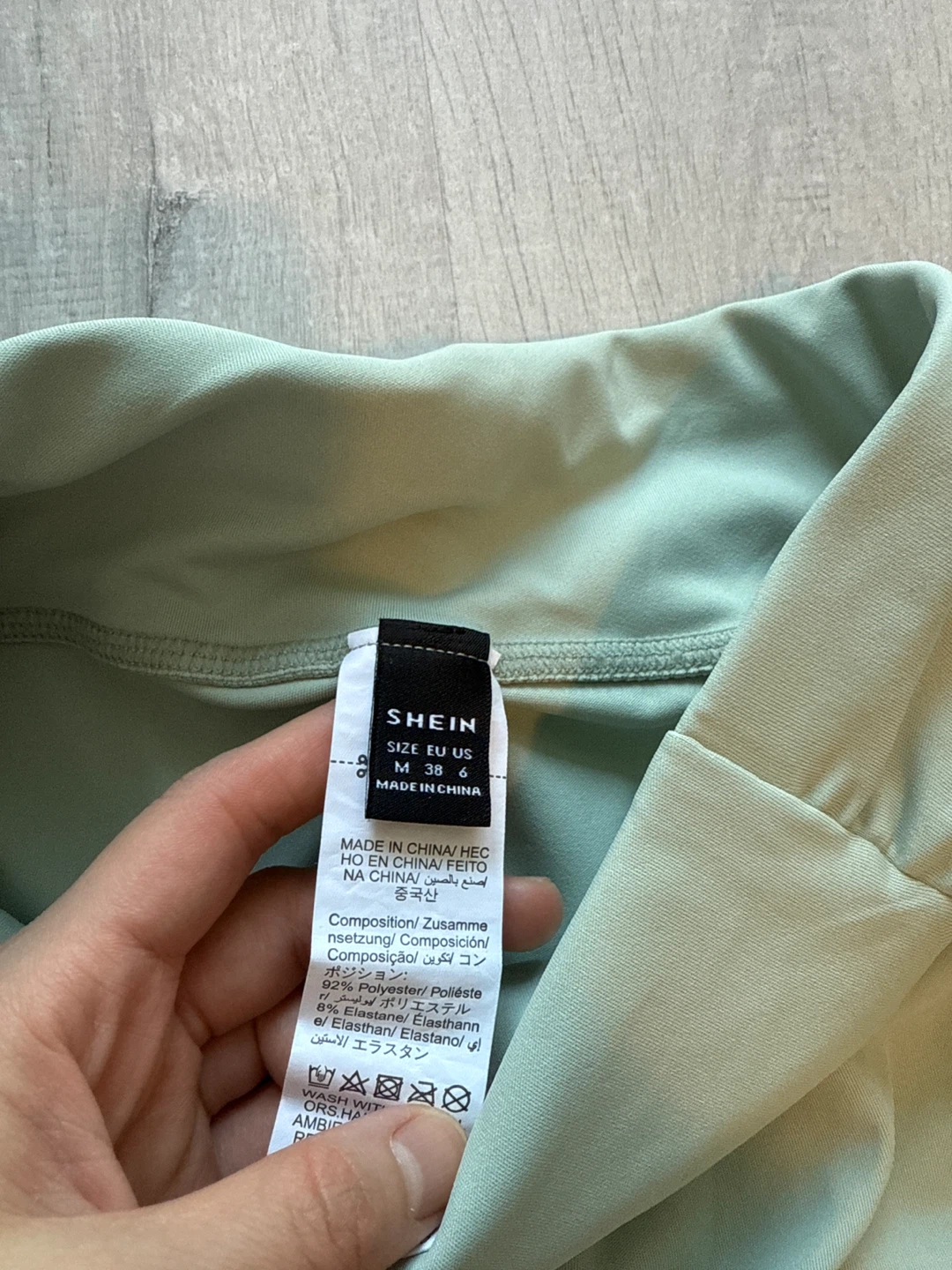 SHEIN Light Green High-Waisted Leggings Size M - photo 2