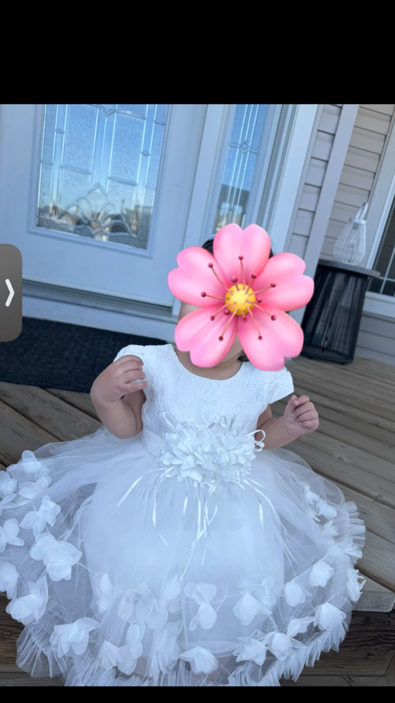 White Flower Girl Dress