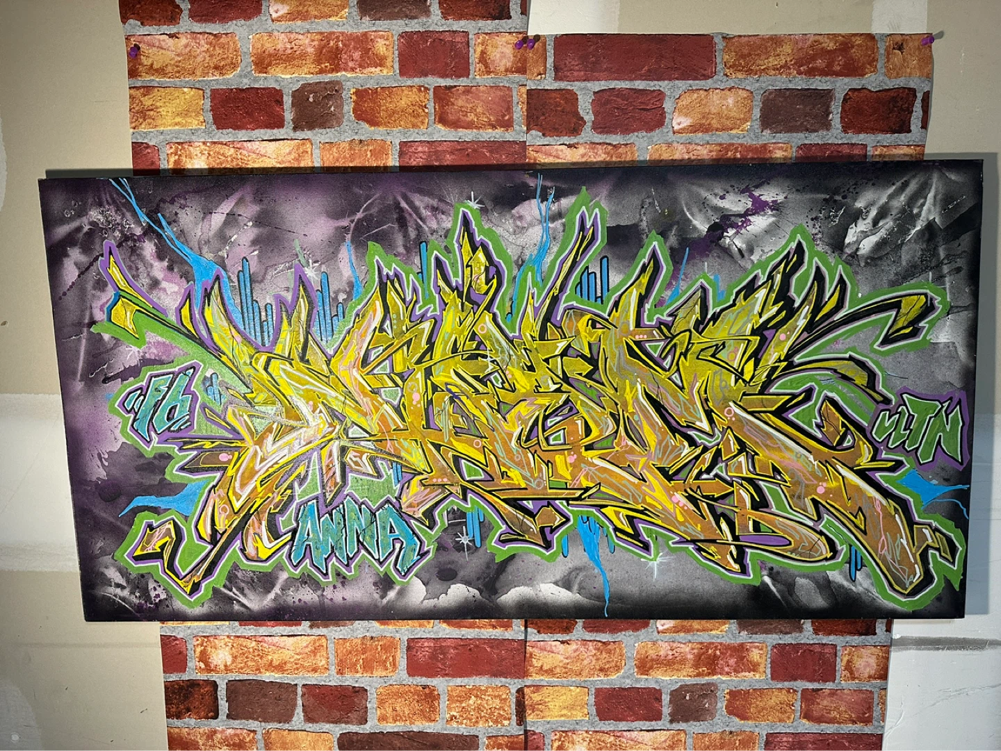 Graffiti Art Canvas By Artist Noem