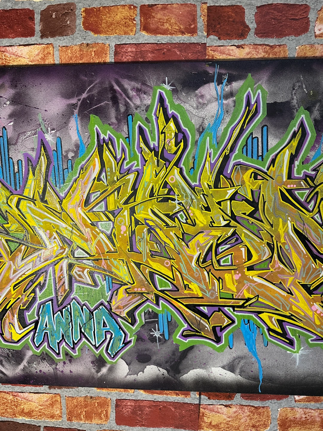 Graffiti Art Canvas By Artist Noem - photo 3