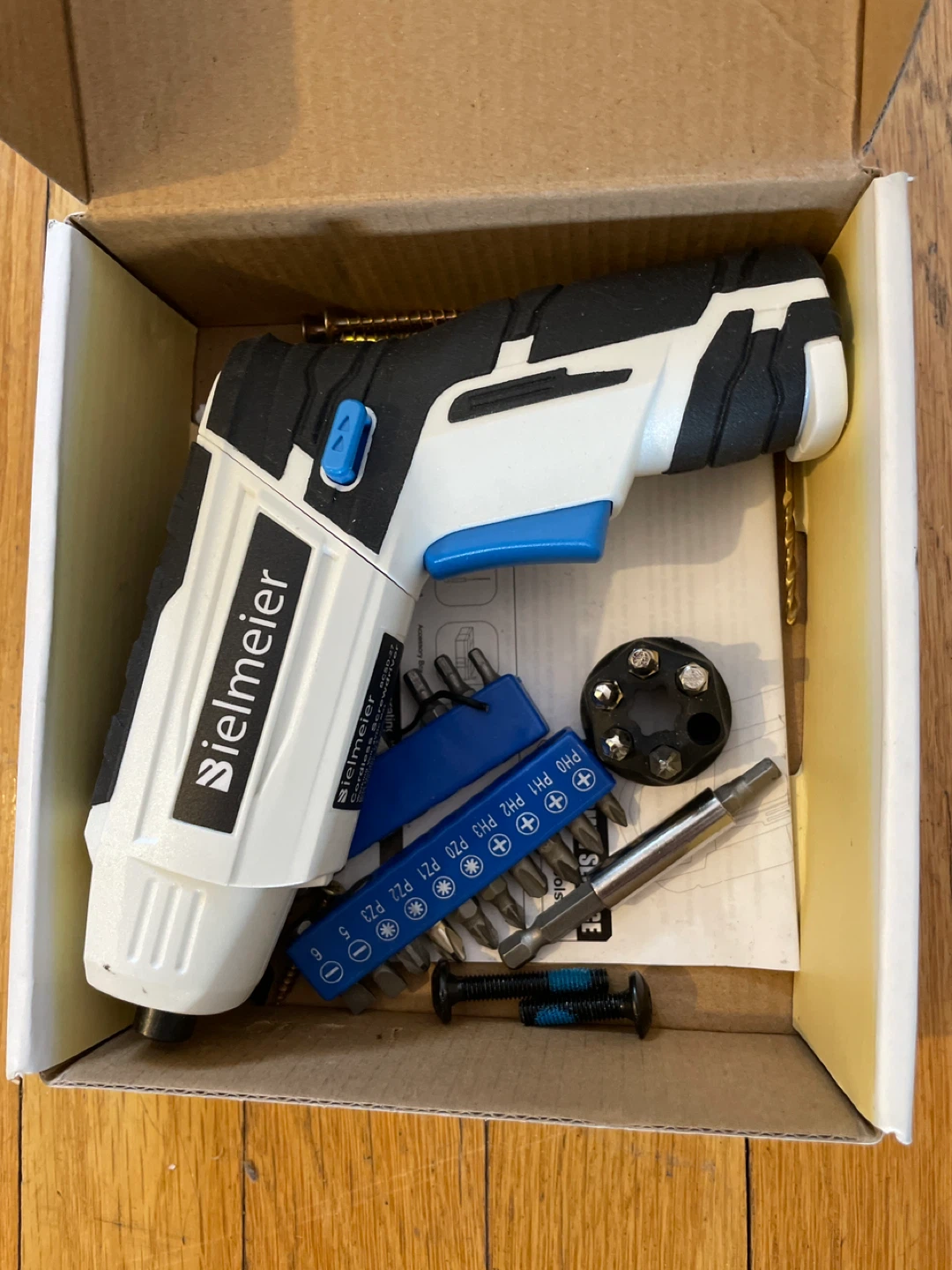 ielmeier Cordless Electric Screwdriver with Bit Set