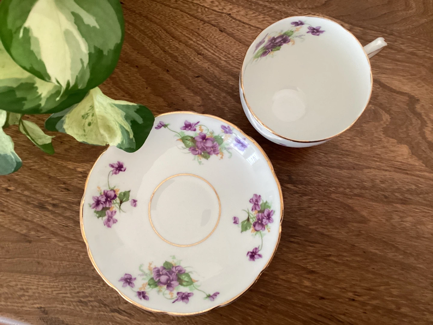 Duchess Bone China Teacup and Saucer Set - photo 4