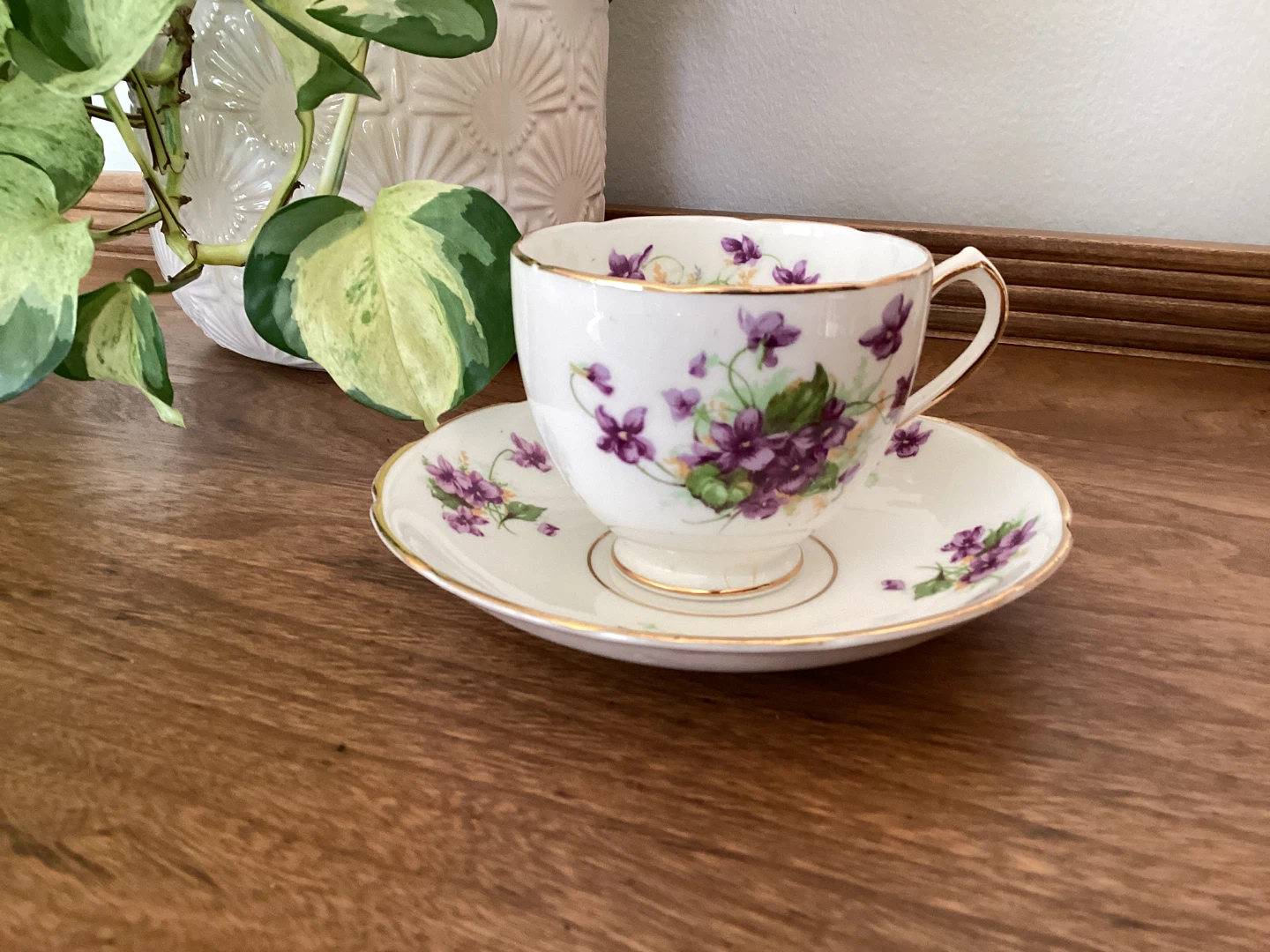 Duchess Bone China Teacup and Saucer Set - photo 2