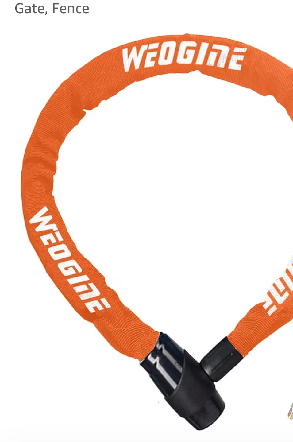 Orange Bicycle Lock