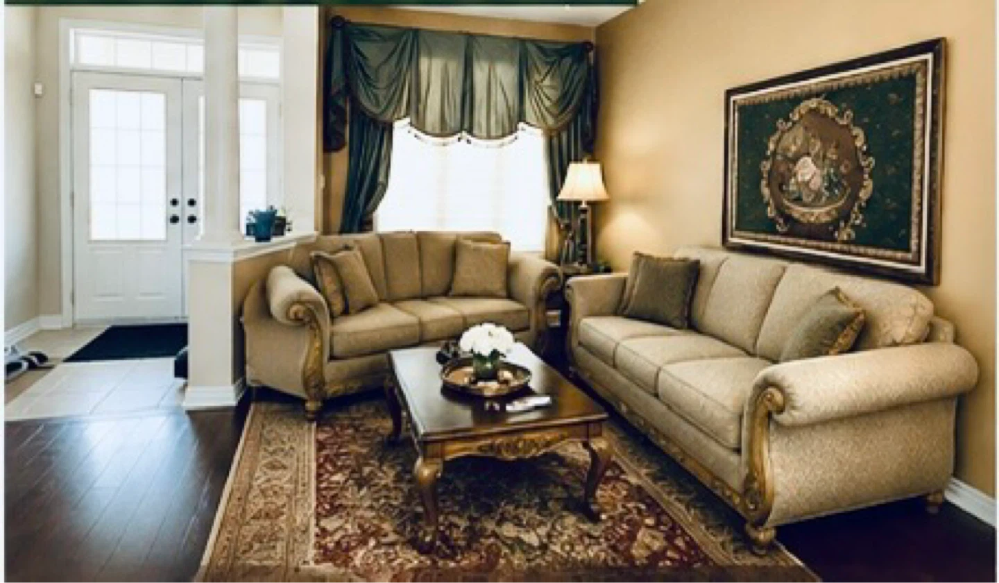 Sofa and loveseat set