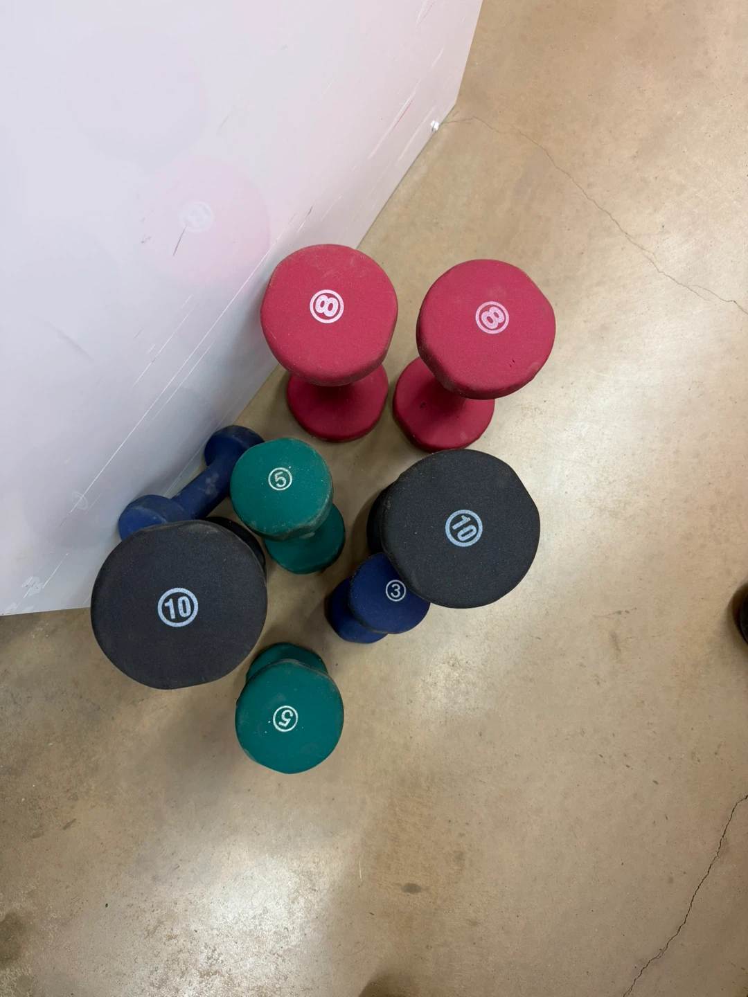 Set of Dumbbells - 3, 5, 8, 10 lbs - photo 2